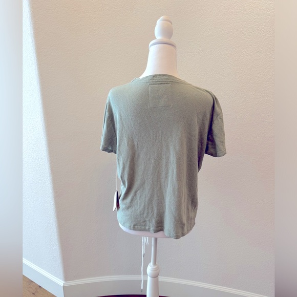 NWT Mother The Sinful Soft Slimfit Crewneck in Sage Green (Relax Baby Be Cool) - Picture 7 of 10
